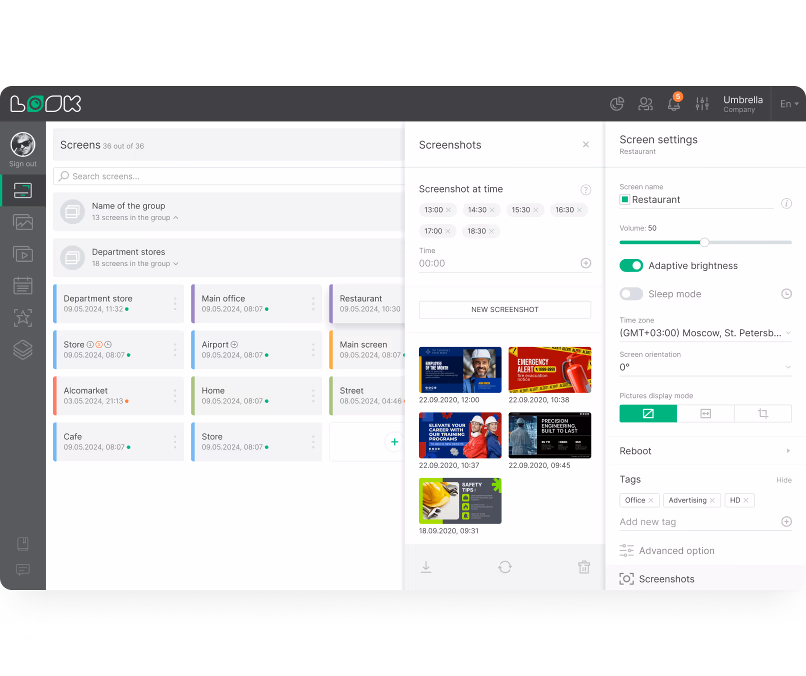 Proof-of-play Dashboard Screenshot Templates